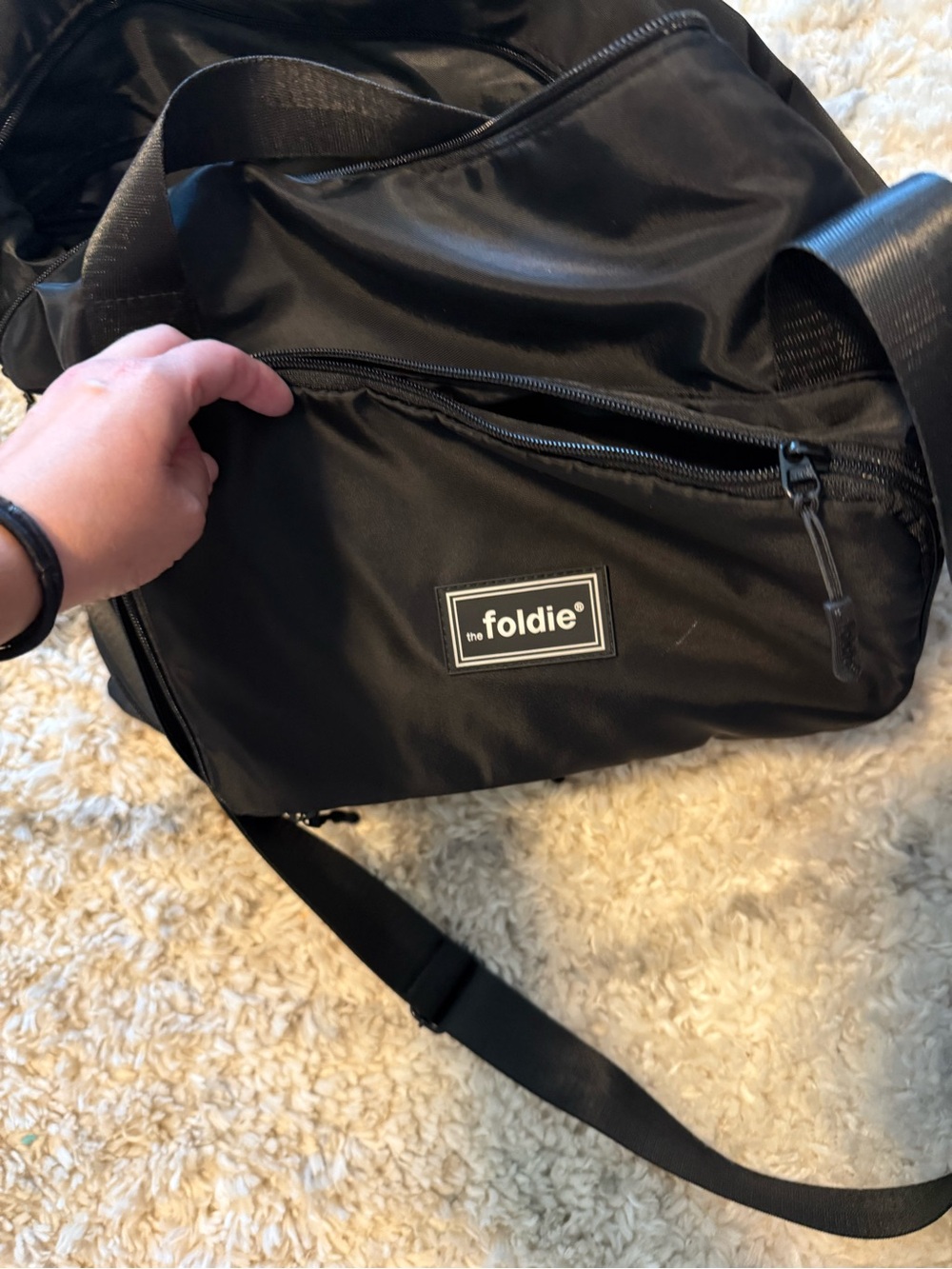 The Foldie Travel Bag Black